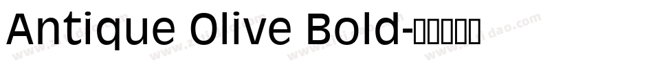 Antique Olive Bold字体转换